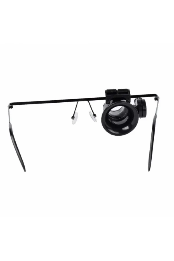 Gözlük Model 20x16mm Optik Lens Led Işık Monoküler Büyüteç