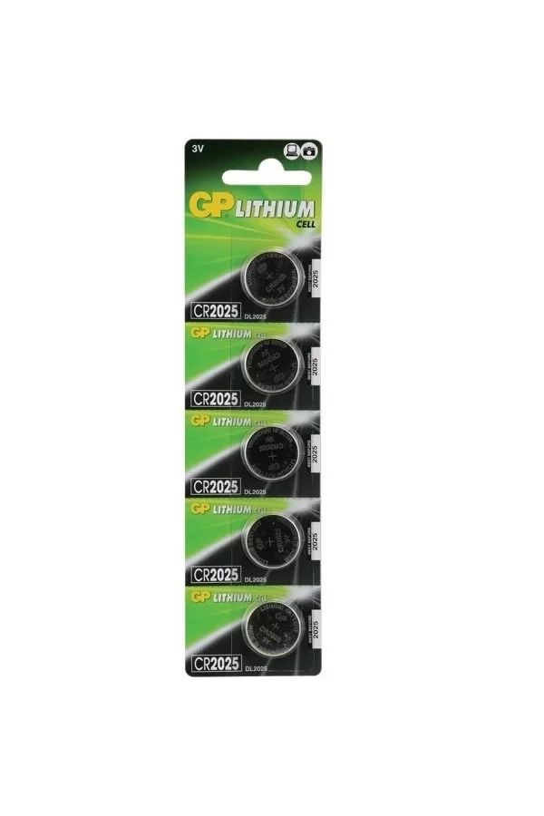 Gp Cr2025 3 V Lityum 5li Para Pil