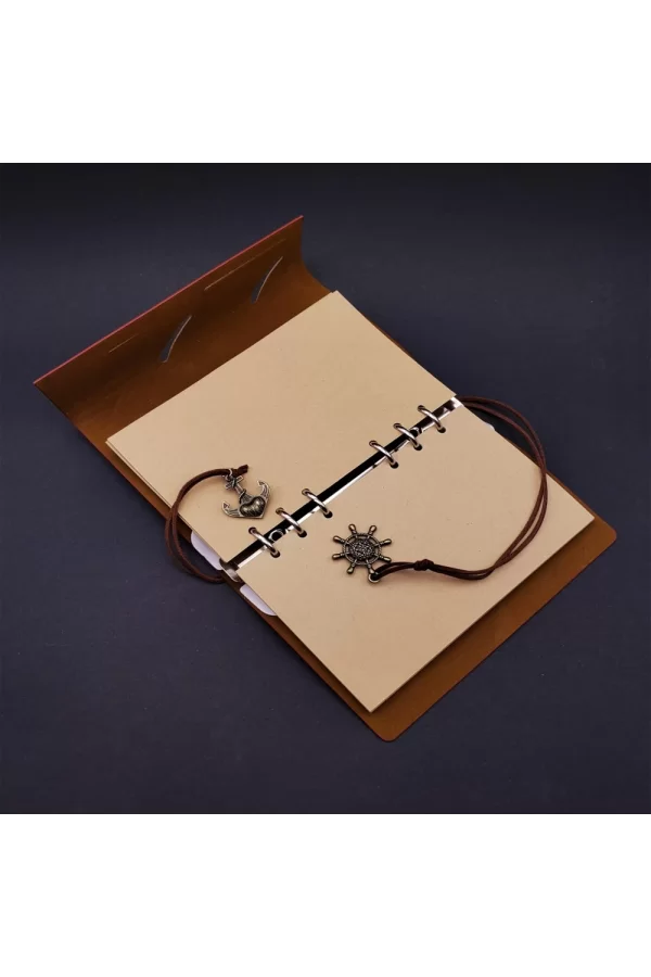 Gri Defter Ve Beyaz Kalem Kutulu Set