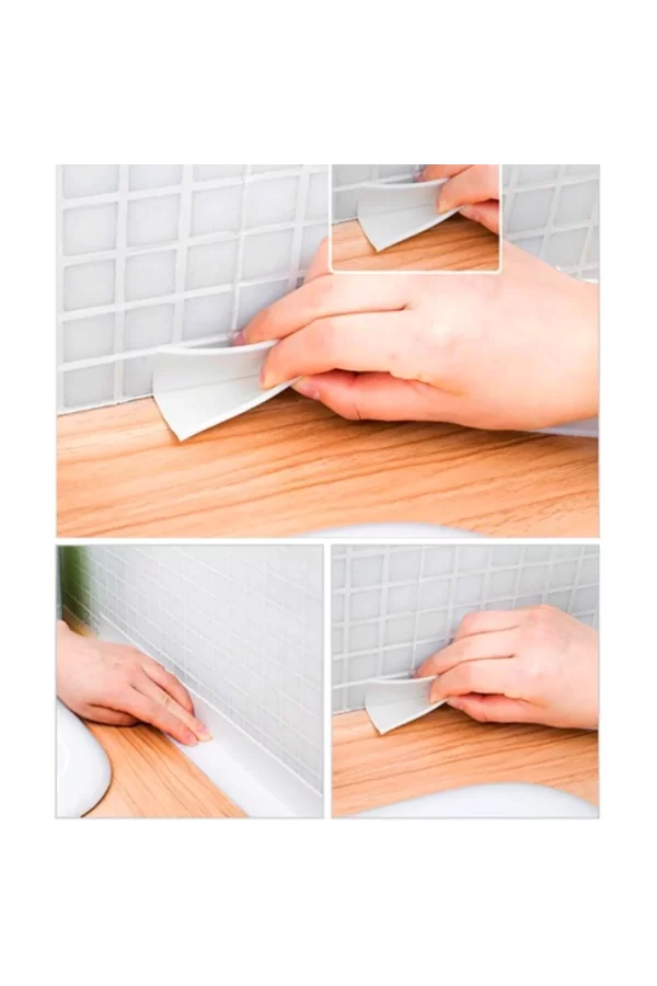 Gri Su Sızdırmaz Bant Lavabo Küvet Kenar Bandı (3.2m)