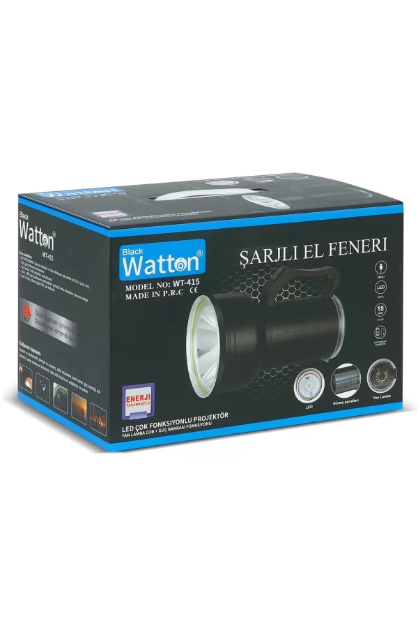 Gt Led Taşınabilir Güneş Solar Ledli Fener  Wt-415