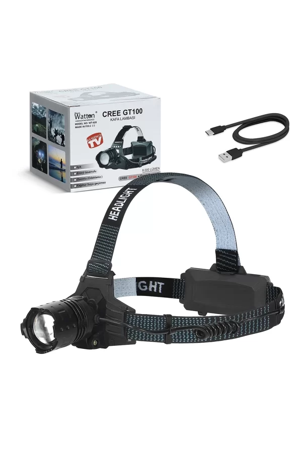 Gt100 Led Şarjlı Kafa Lambası  Wt-628