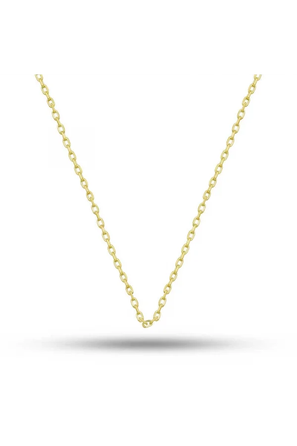 Luz&Pos Gümüş Gold 0.30 Mikron 45 Cm Forse Kadın Zincir