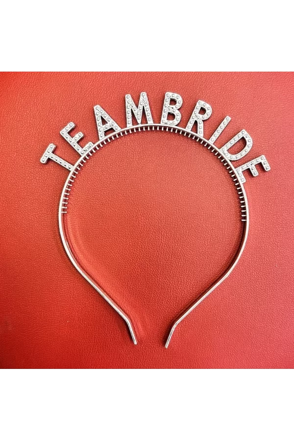 Gümüş Renk Team Bride Taç Plastik – Gelin Ve Nedime Tacı