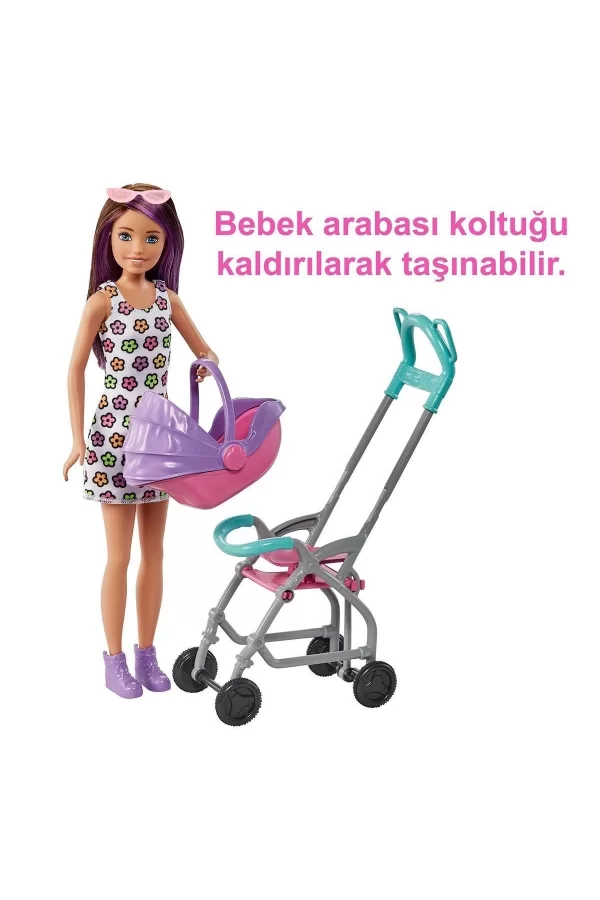 Gxt34 Mor Saçlı Skipper Bebek Bakıcısı  Ve Oyun Seti