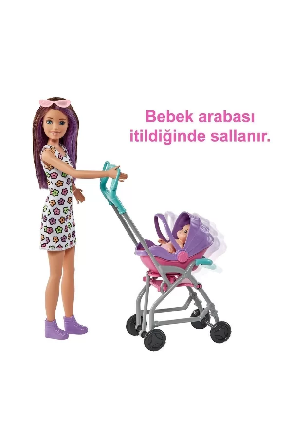 Gxt34 Mor Saçlı Skipper Bebek Bakıcısı  Ve Oyun Seti
