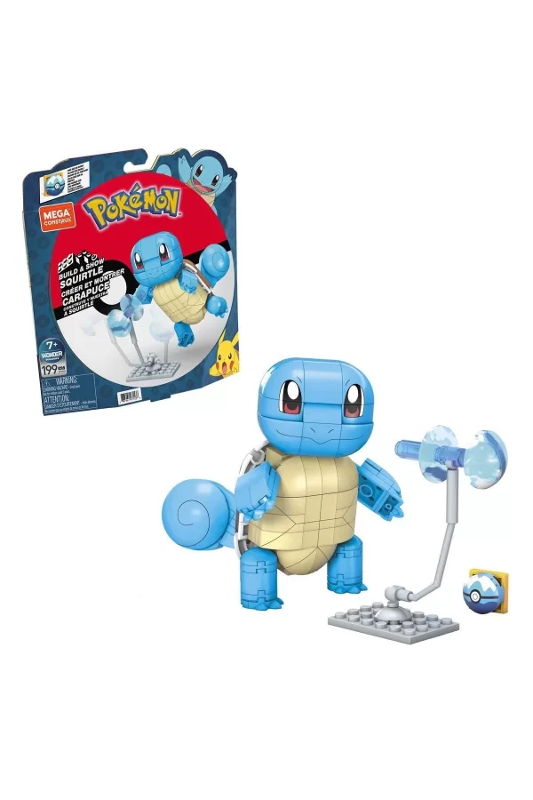Gyh00 Mega™ Pokémon™ Squirtle - Yap Ve Oyna Figürler 199 Parça +7 Yaş