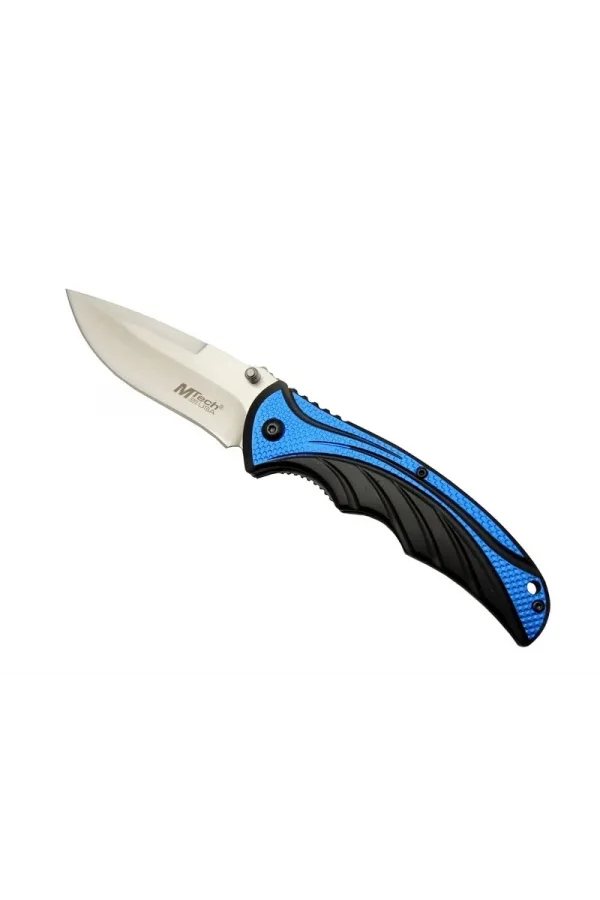 Handsome 454 Mavi Kamp Çakı 20cm - Yarı Otomatik, Kemerlikli
