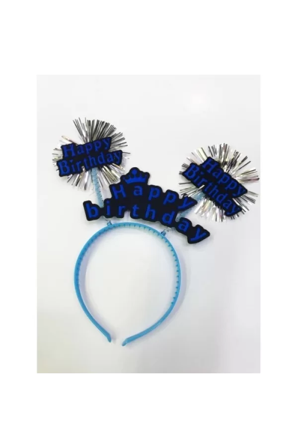Happy Birthday Neon Renk Doğum Günü Tacı 12 Adet