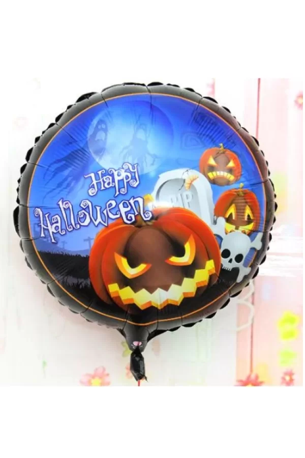 Happy Halloween Balkabağı Folyo Balon 18 inç