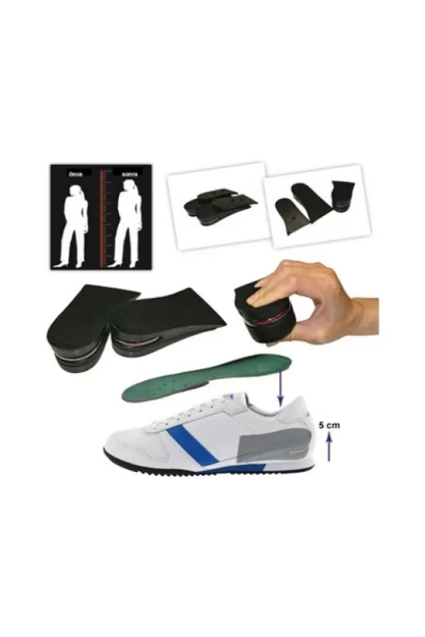 Hava Yastıklı Boy Uzatıcı Tabanlık (7 Cm Daha Fazla Boy Uzunluğu) - 40 Numara