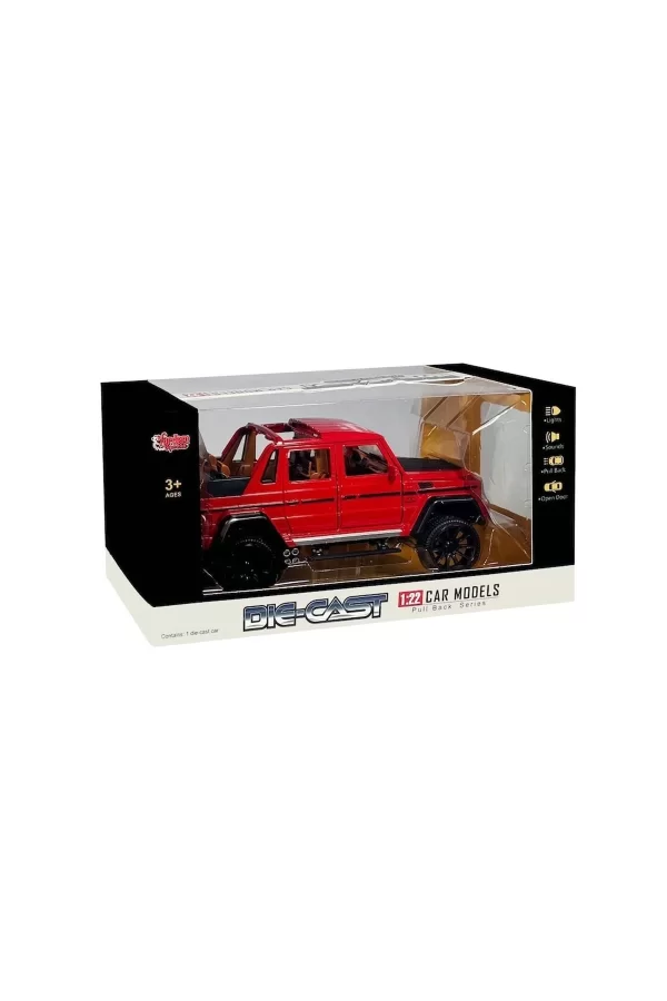 Hcl-902 Çek Bırak 1:22 Sesli Ve Işıklı Metal Jeep -vardem
