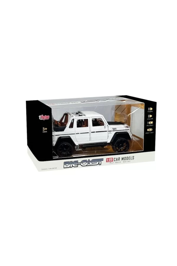 Hcl-902 Çek Bırak 1:22 Sesli Ve Işıklı Metal Jeep -vardem
