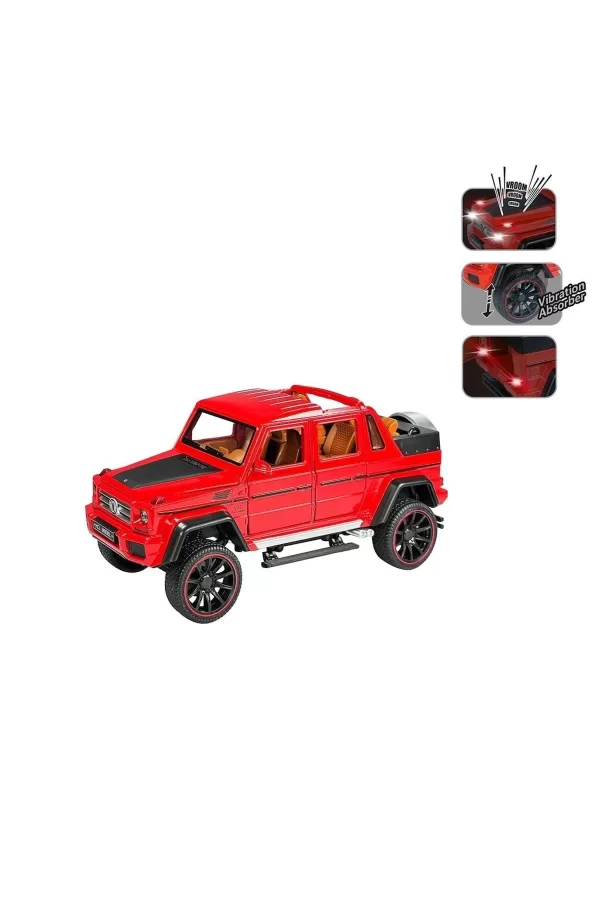 Hcl-902 Çek Bırak 1:22 Sesli Ve Işıklı Metal Jeep -vardem