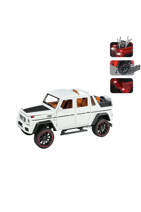 Hcl-902 Çek Bırak 1:22 Sesli Ve Işıklı Metal Jeep -vardem