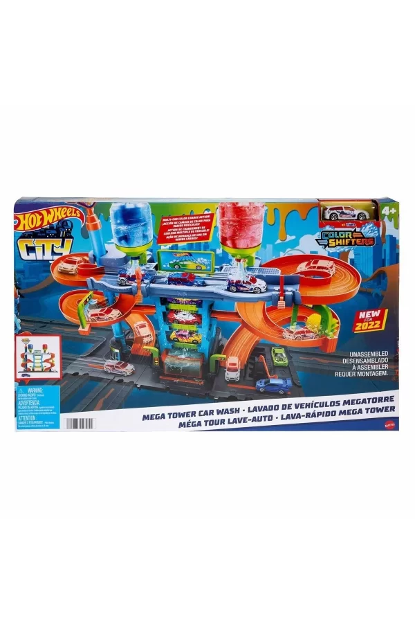 Hdp05 Hot Wheels Mega Araba Yıkama Kulesi