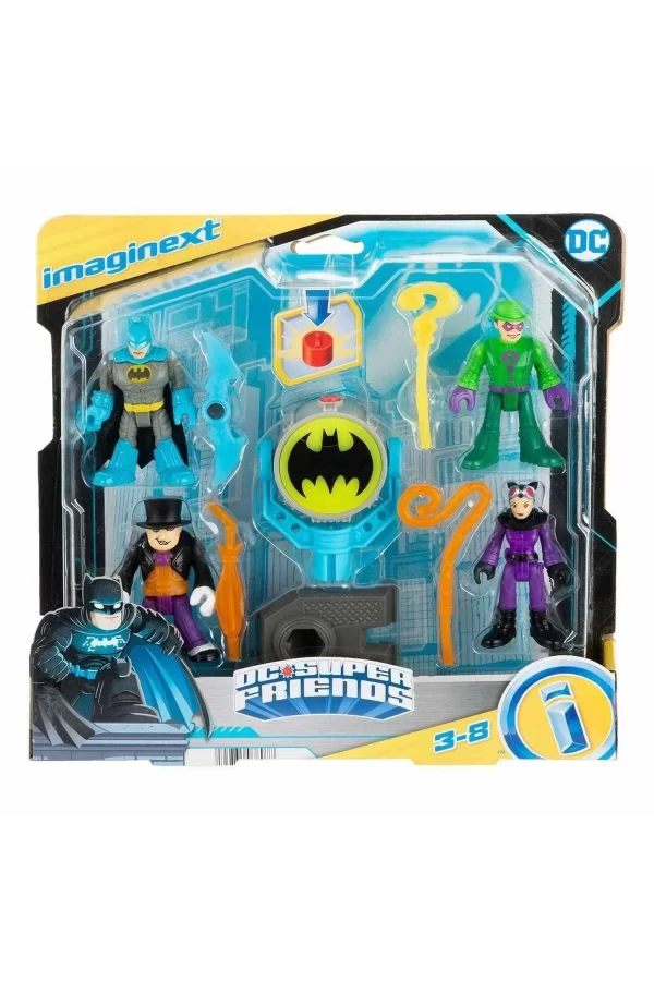 Hfd47 Imaginext, Bat-tech Bat-signal Figür Seti, Dc Super Friends