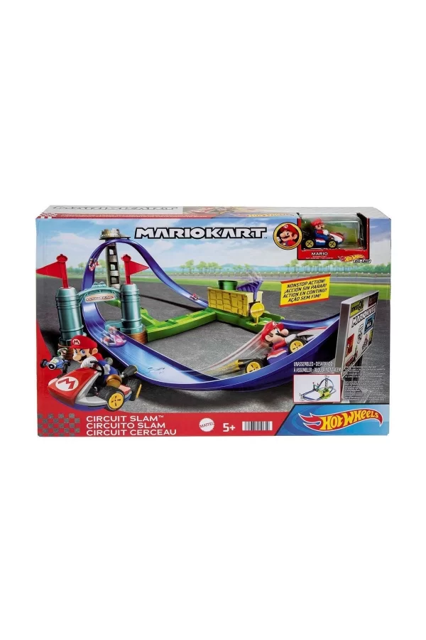 Hgk59 Hw Mario Kart Keskin Dönüşler Pist Seti /hot Wheels