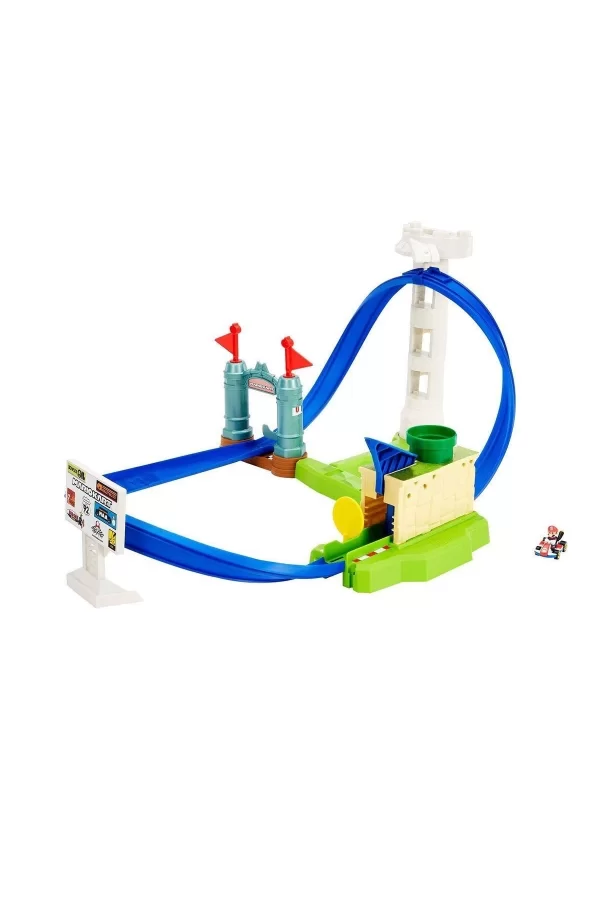 Hgk59 Hw Mario Kart Keskin Dönüşler Pist Seti /hot Wheels