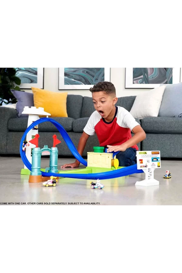 Hgk59 Hw Mario Kart Keskin Dönüşler Pist Seti /hot Wheels