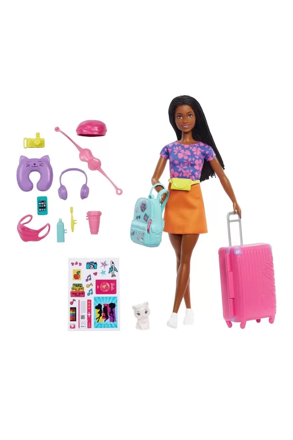 Hgx55 Barbie Brooklyn Seyahatte Bebeği Ve Aksesuarları