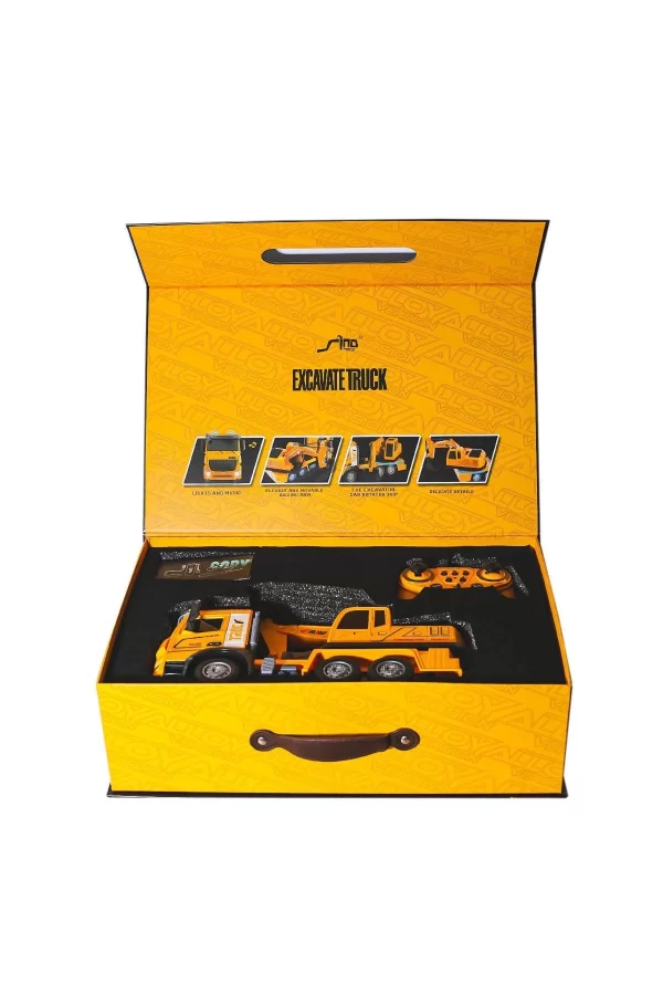 Hj8001-2 Kumandalı  Metal  Excavate Truck -gepettoys