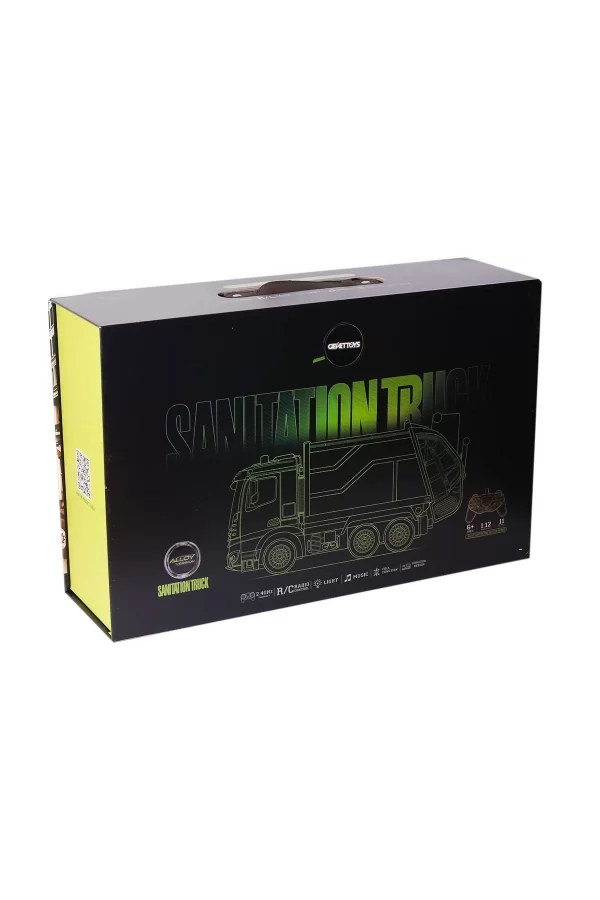 Hj8003-1  Metal Kumandalı Çöp Arabası -gepettoys