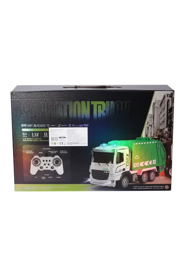Hj8003-1  Metal Kumandalı Çöp Arabası -gepettoys