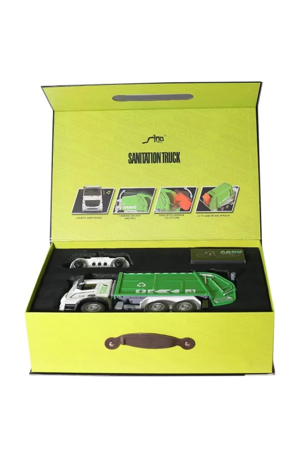 Hj8003-1  Metal Kumandalı Çöp Arabası -gepettoys