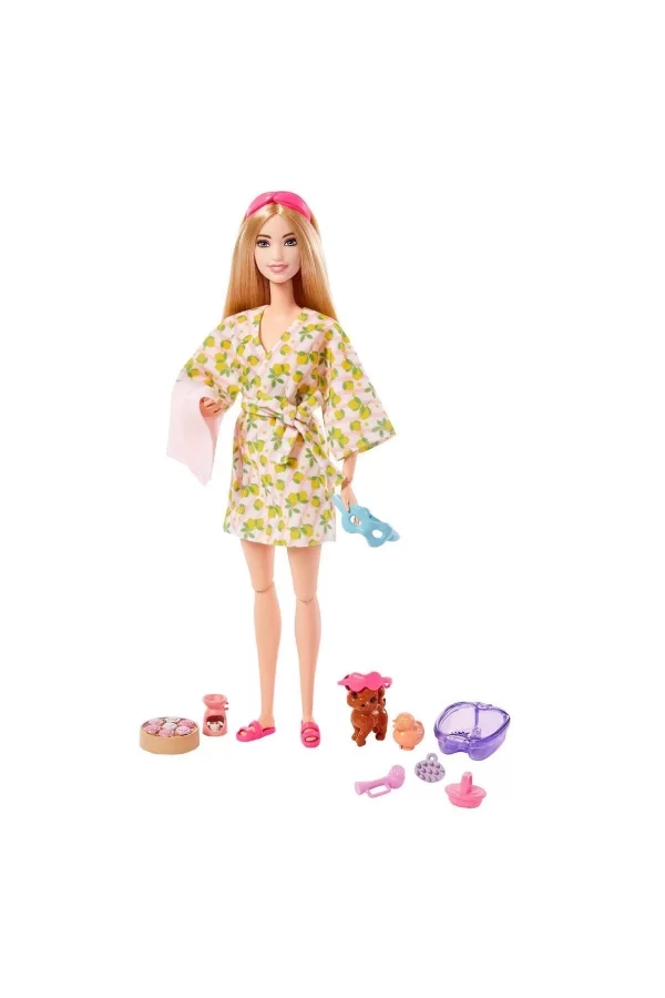 Hkt90 Barbie Wellness - Spa Günü Sarışın Bebek
