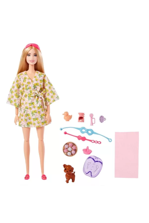 Hkt90 Barbie Wellness - Spa Günü Sarışın Bebek