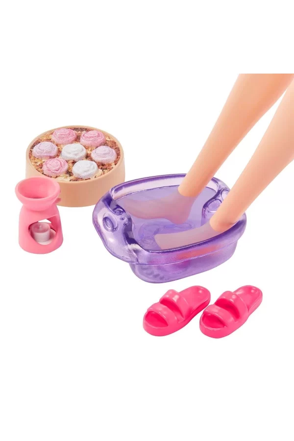 Hkt90 Barbie Wellness - Spa Günü Sarışın Bebek