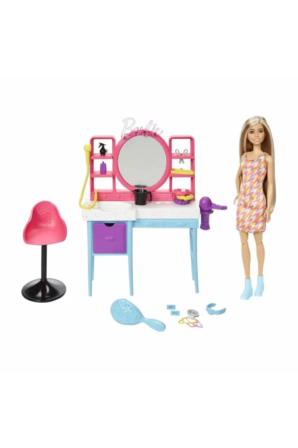 Hkv00 Barbie Muhteşem Kuaför Oyun Seti