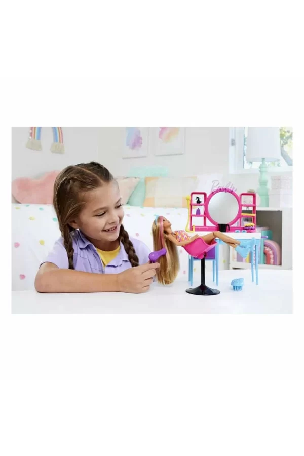Hkv00 Barbie Muhteşem Kuaför Oyun Seti