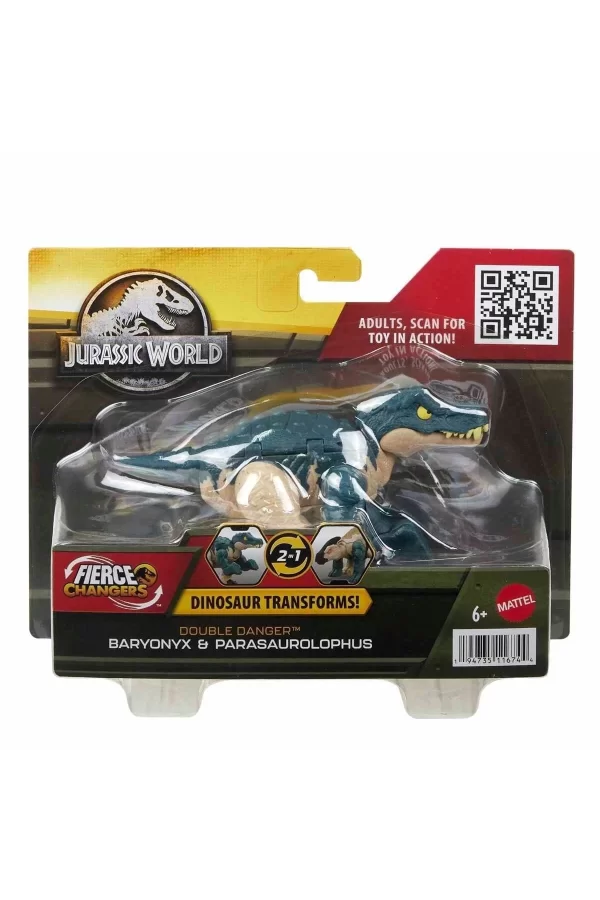 Hlp05 Jurassic World Değişim Serisi - Çifte Tehlike Dinozor Figürleri