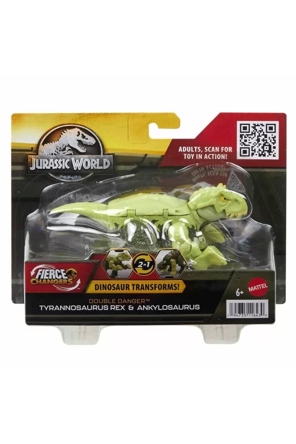 Hlp05 Jurassic World Değişim Serisi - Çifte Tehlike Dinozor Figürleri