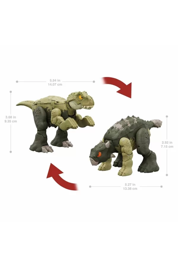 Hlp05 Jurassic World Değişim Serisi - Çifte Tehlike Dinozor Figürleri