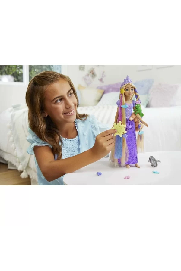 Hlw18 Disney Prenses Renk Değiştiren Sihirli Saçlı Rapunzel