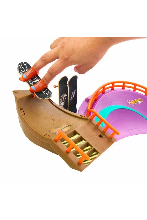 Hmk01 Hot Wheels Skate Ahtapot Kaykay Parkı Oyun Seti