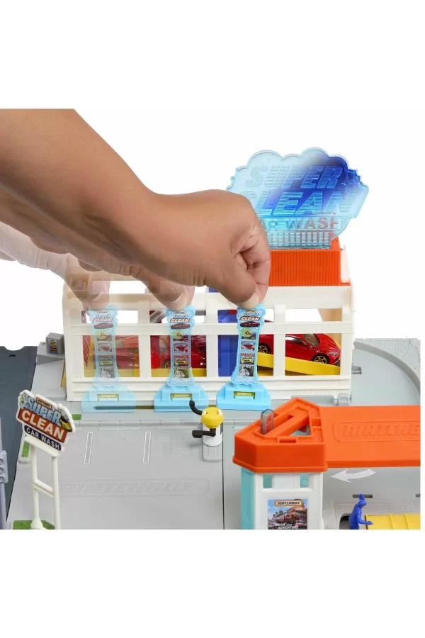 Hnj54 Matchbox Aksiyon Sürücüleri Süper Oto Yıkama Oyun Seti