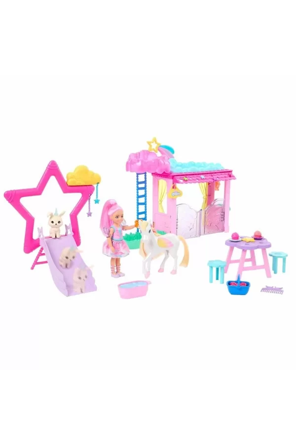 Hnt67 Barbie A Touch Of Magic Chelsea Ve Pegasus Oyun Seti