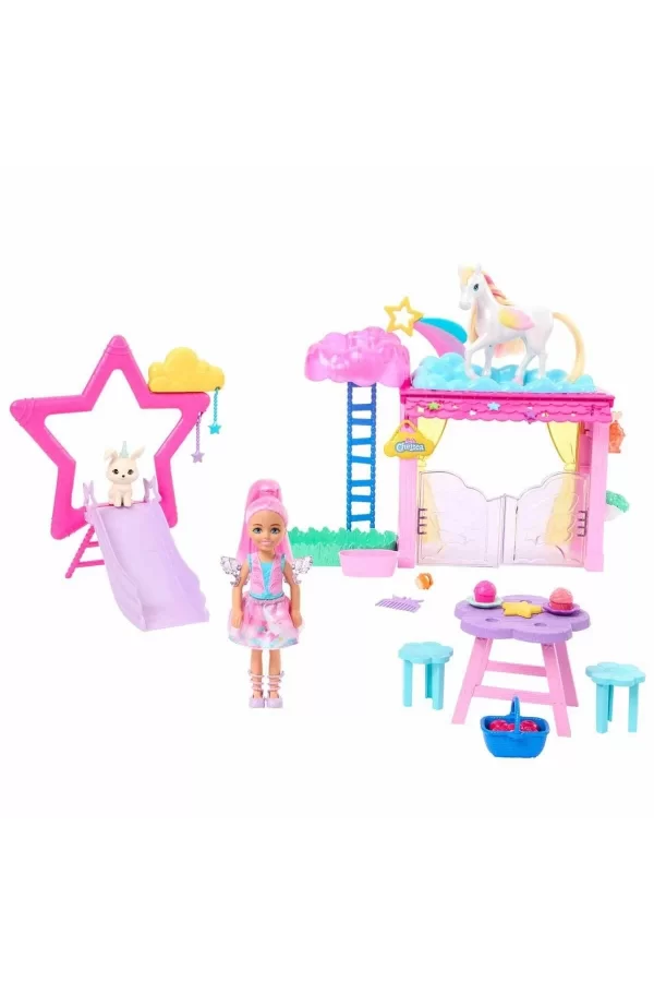 Hnt67 Barbie A Touch Of Magic Chelsea Ve Pegasus Oyun Seti