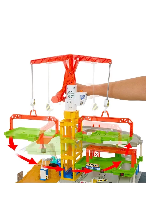 Hpd63 Matchbox Aksiyon Sürücüleri Muhteşem İnşaat Alanı Oyun Seti