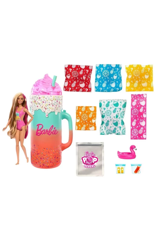 Hrk57 Barbie Pop Reveal Sürprizli Bardak Oyun Seti