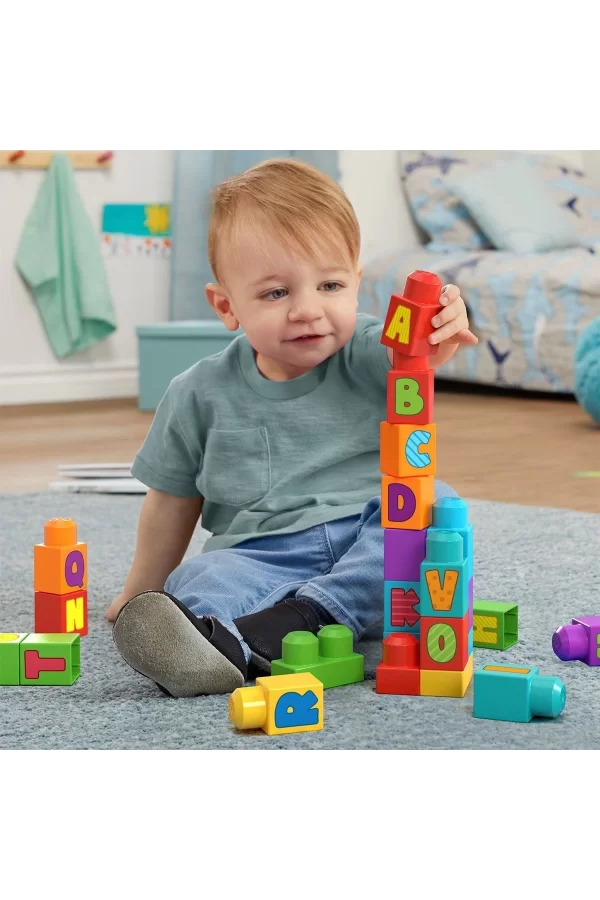 Hrr60 Mega Bloks Alfabeli Blok Çantası 30 Parça +1 Yaş