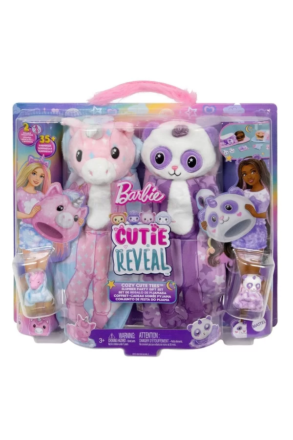 Hry15 Barbie Cutie Reveal Pijama Partisi İkili Set