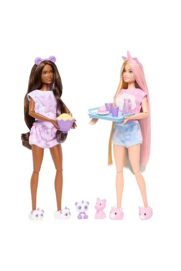 Hry15 Barbie Cutie Reveal Pijama Partisi İkili Set