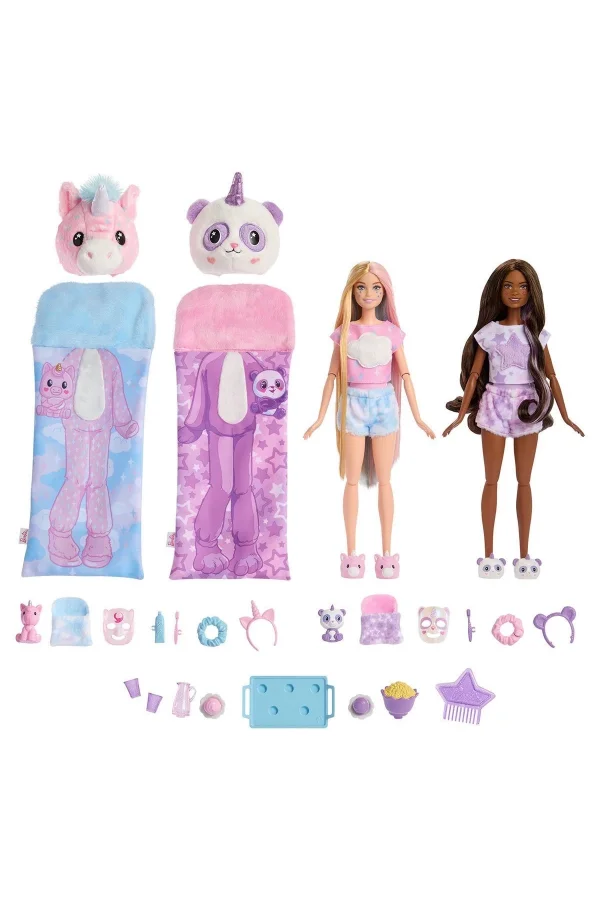 Hry15 Barbie Cutie Reveal Pijama Partisi İkili Set