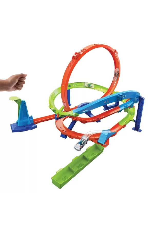 Htk16 Hot Wheels Bumerang Çemberli Yarış Pisti