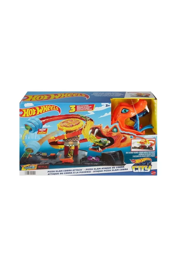 Htn81 Hot Wheels Pizza Dükkanında Kobra Macerası Oyun Seti